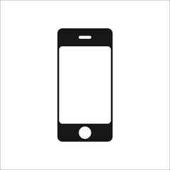 Phone Smartphone symbol silhouette icon on background
