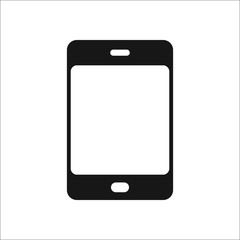 Phone Smartphone symbol silhouette icon on background