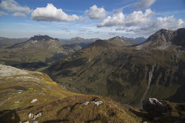 Die herbstlichen Alpen