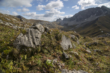 Fototapeta na wymiar Die herbstlichen Alpen