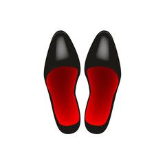 women's shoes, classic black shoes. Vector