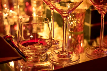 Party Setting with Colorful Bokeh Background