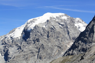 View of Stelvio National Park (Nationalpark Stilfser Joch, Trentino Alto Adige, Lombardy, Italy)