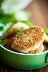 vegetable cutlets with cabbage