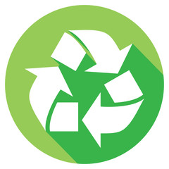 recycle symbol flat icon