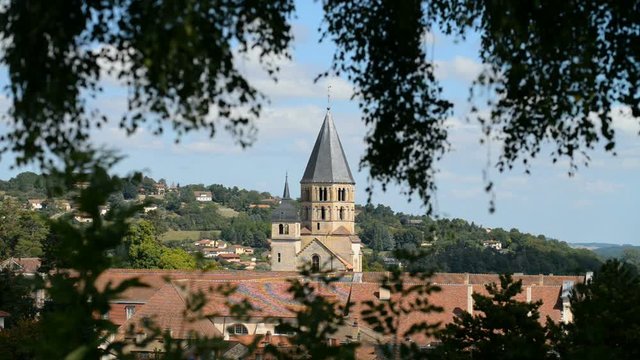 romanesque Cluny church in Burgundy, France Europe 