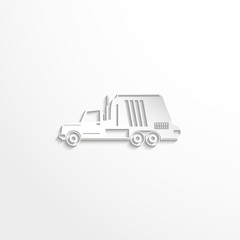 Truck. Vector icon