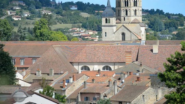 romanesque Cluny church in Burgundy, France Europe 