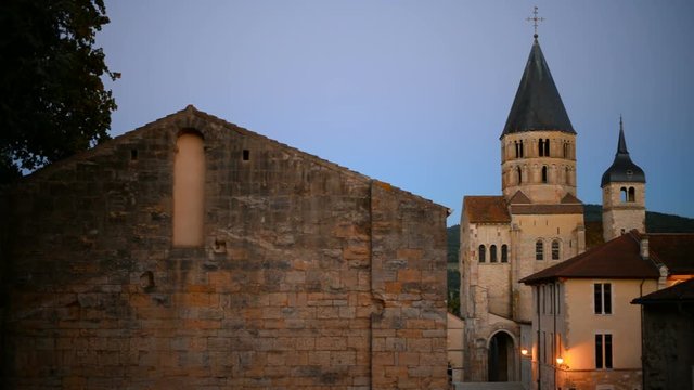 romanesque Cluny church in Burgundy, France Europe 