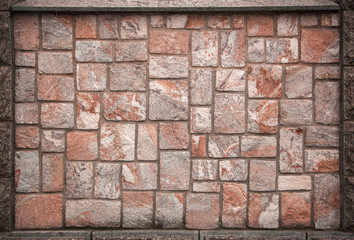 wall of natural stone, travertine, marble, slate, sandstone. bac