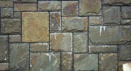 wall of natural stone, travertine, marble, slate, sandstone. bac