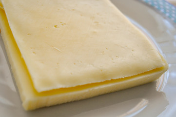 Slices of Gouda Cheese