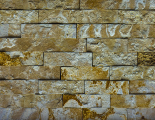 wall of natural stone, travertine, marble, slate, sandstone. bac
