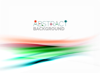 Shiny blurred line waves