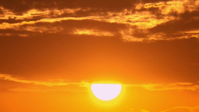 4K・夕焼けの落日_3-770