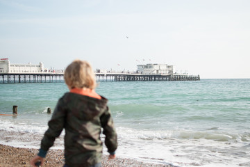 Boy and Pier