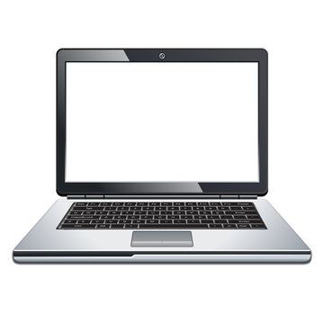 Laptop isolated on white