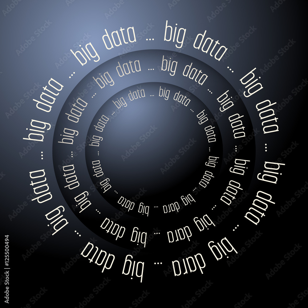 Aufkleber colored vector abstract background and the words big data