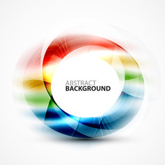 Modern shiny blurred swirl template