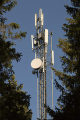 Cellphone Tower with Trees