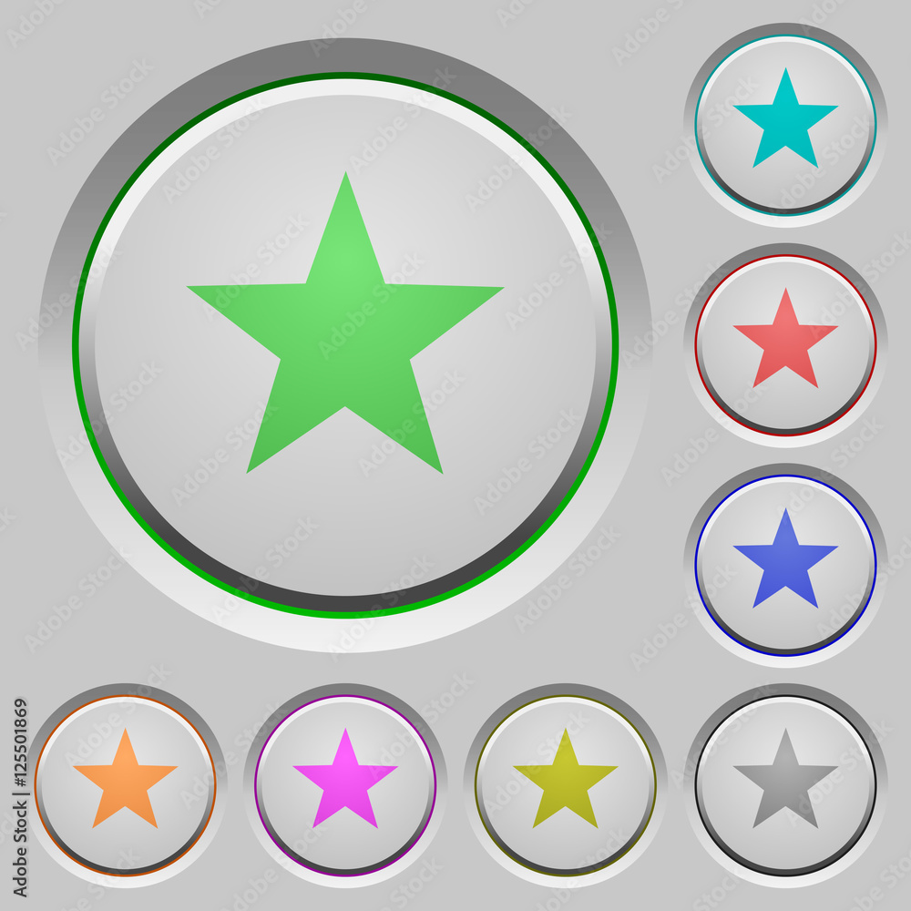 Poster favorite push buttons
