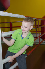 Boy near the boxing ring