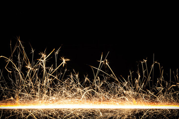 New years eve sprakler fire background.
