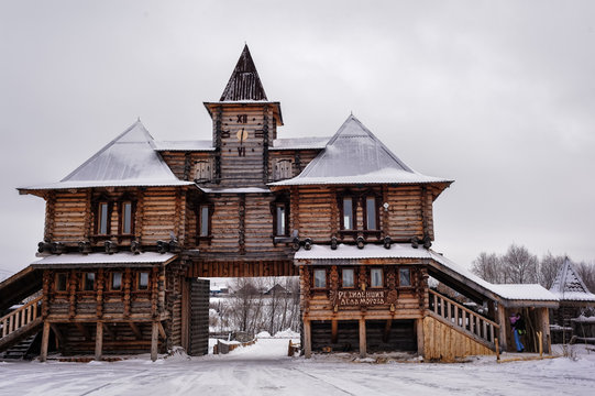 Saviour Preobrazheniya Church In Winter. Preobrazhenka. Tobolsk District. Russia