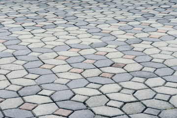 Brick walkway floor background