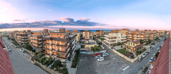 Obraz premium Torvajanica, centro città - panorama
