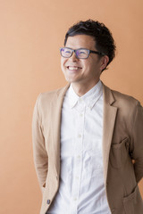 笑顔の男性