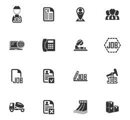 Job icons set