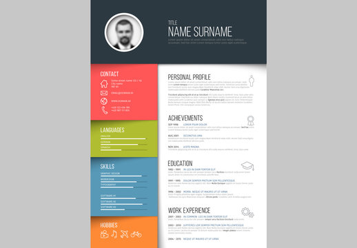 Resume Layout - Portrait 1