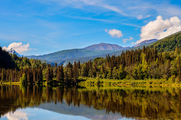 Fototapeta na wymiar Chitina Lake- Chitina- Alaska This picturesque lake caught my eye for several hours.