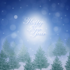 Happy New year landscape