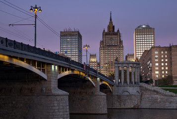Borodinsky Bridge and the Ministry of Foreign Affairs of the Rus