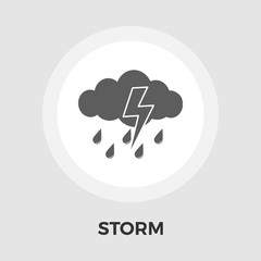 Storm vector flat icon