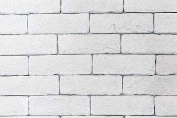 White brick wall for background