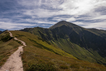 Mountain trail in the Western Tatras