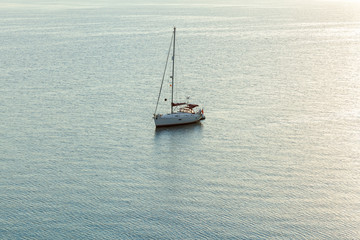 Fototapeta premium Boat on the sea.