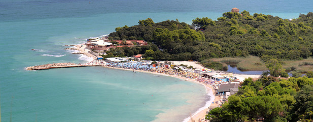 The bay of Portonovo in the Conero coast (Ancona, Marche, Italy)