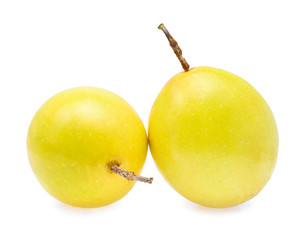Passion fruit isolated on white
