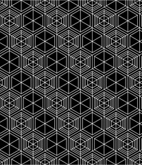 Regular contrast textured endless pattern with cubes, continuous