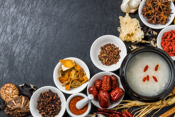 朝鮮人参と漢方　薬膳　健康食 Chinese medicine and ginseng