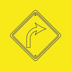 signal traffic yellow icon graphic vector illustration eps 10