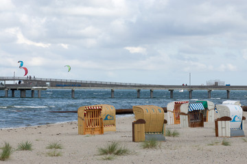 Am Strand in Heiligenhafen an der Ostsee, Schleswig-Holstein