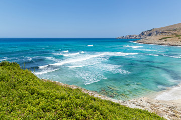 View of the Mediterranean sea.