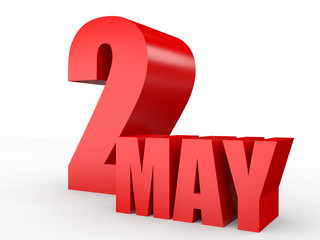 May 2. Text on white background.