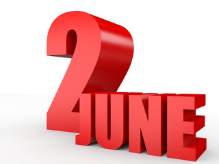 June 2. Text on white background.