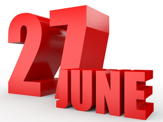 June 27. Text on white background.